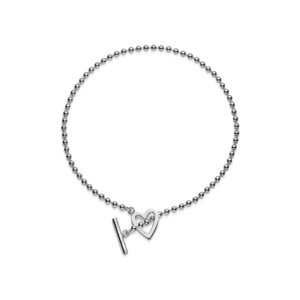 GUCCI Beaded Chain and Necklace with Heart Detail