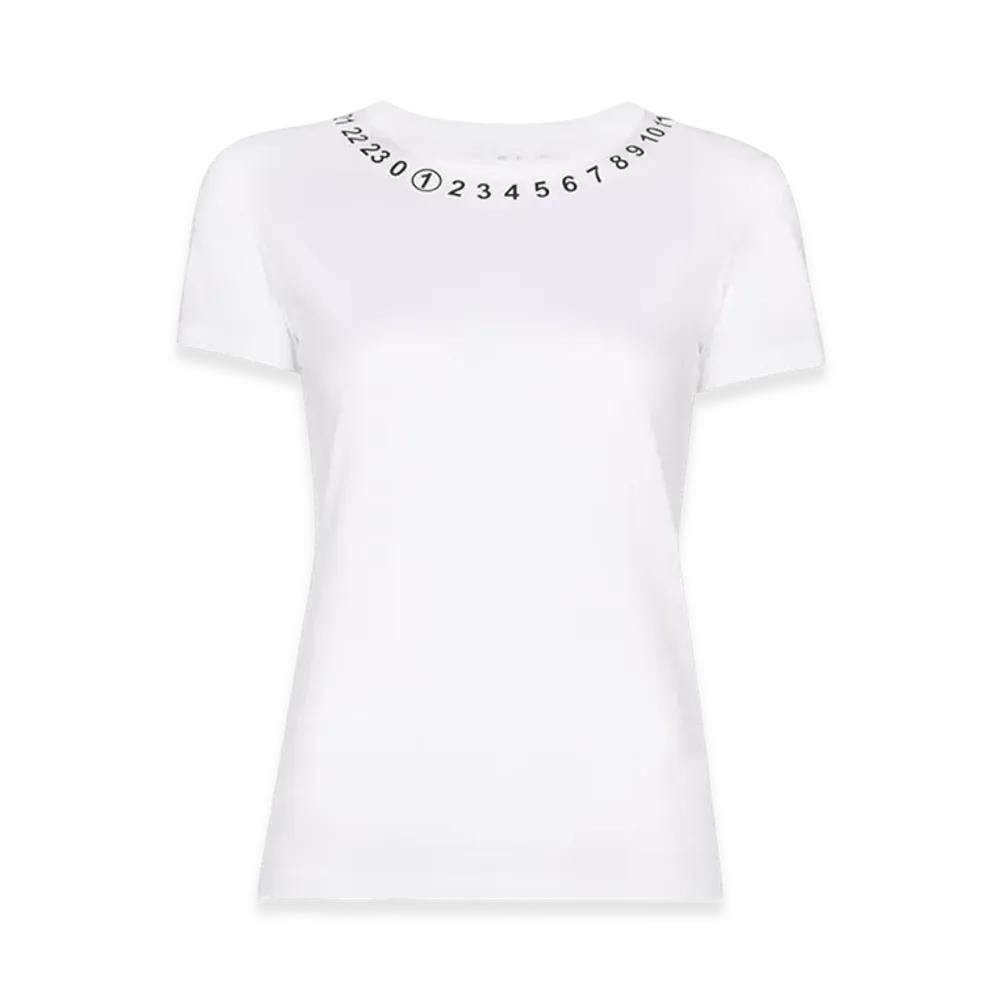 Maison Margiela Women's Number Logo T-Shirt "White"