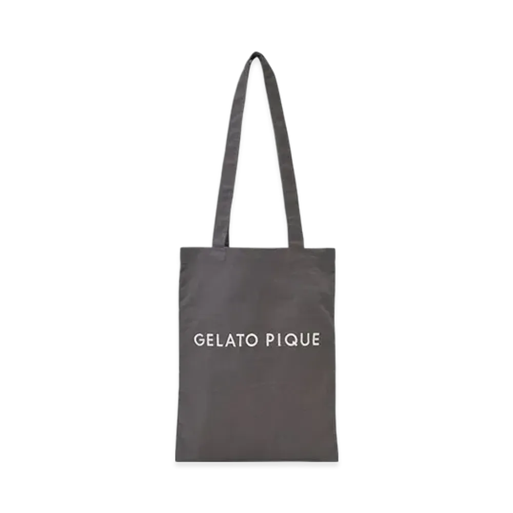 GELATO PIQUE Logo Daily Tote Bag "Dark Gray"
