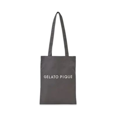 GELATO PIQUE Logo Daily Tote Bag "Dark Gray"