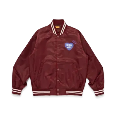 HUMAN MADE Nylon Stadium Jacket Jamsil "Burgundy"