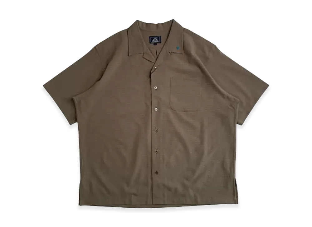 STABRIDGE Dotair Open Collar S/S Shirts "River Stone"