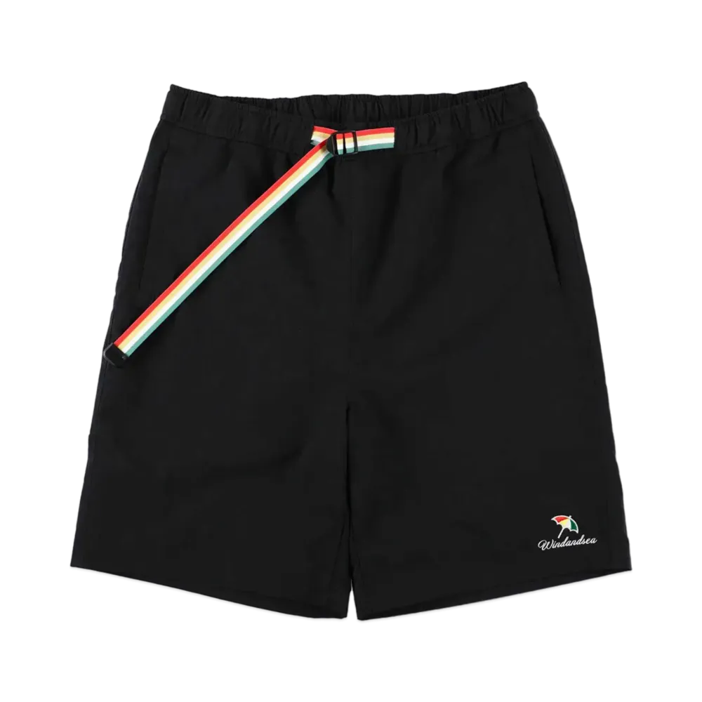 WIND AND SEA x ARNOLD PALMER Nylon Shell Short "Black"