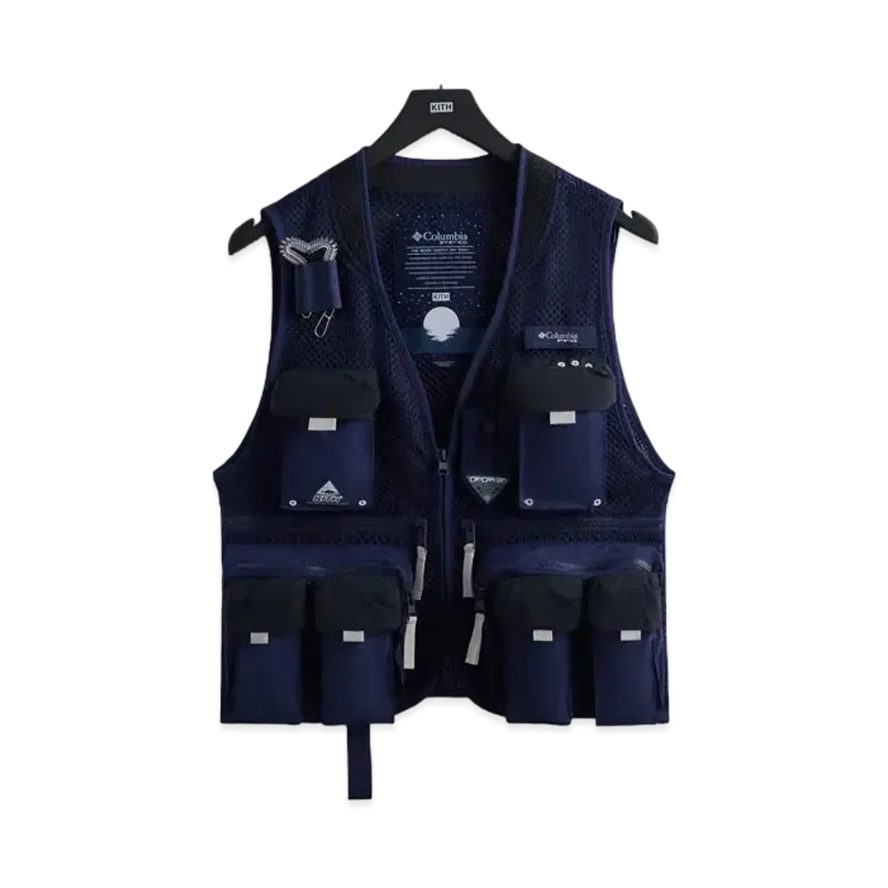 Kith x Columbia PFG Cool Creek Vest "Extreme Midnight"