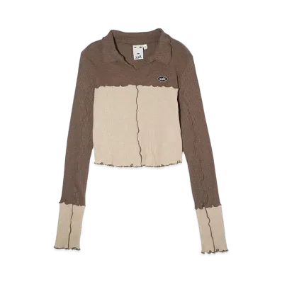 X-Girl Bicolor Compact Pullover Shirt "Brown"