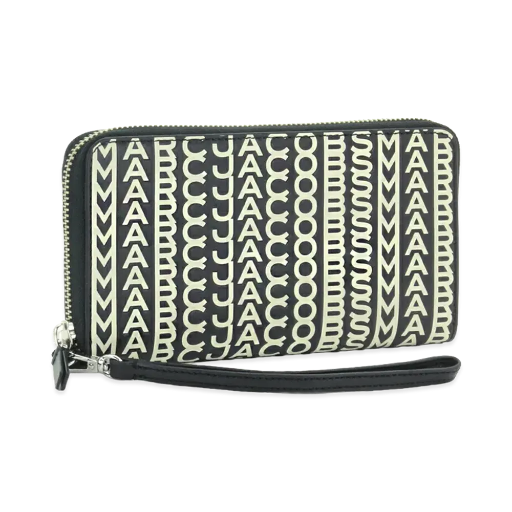 Marc Jacobs Monogram Leather Slim "Black/White"