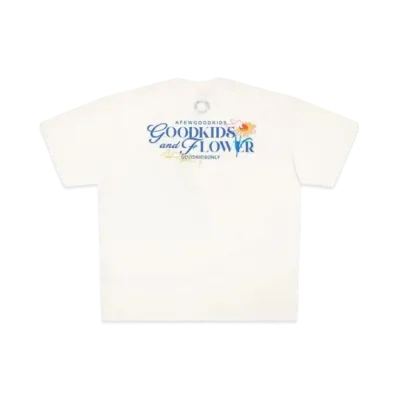 A FEW GOOD KIDS Flower Tee "Off White"
