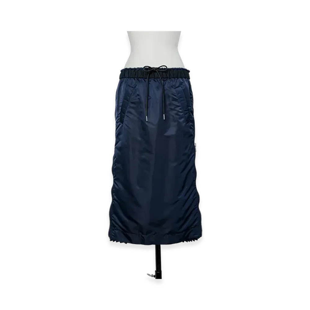 sacai Nylon Twill Skirt "Navy"