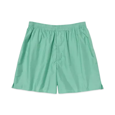 AURALEE Light Sheer Nylon Shorts "Jade Green"