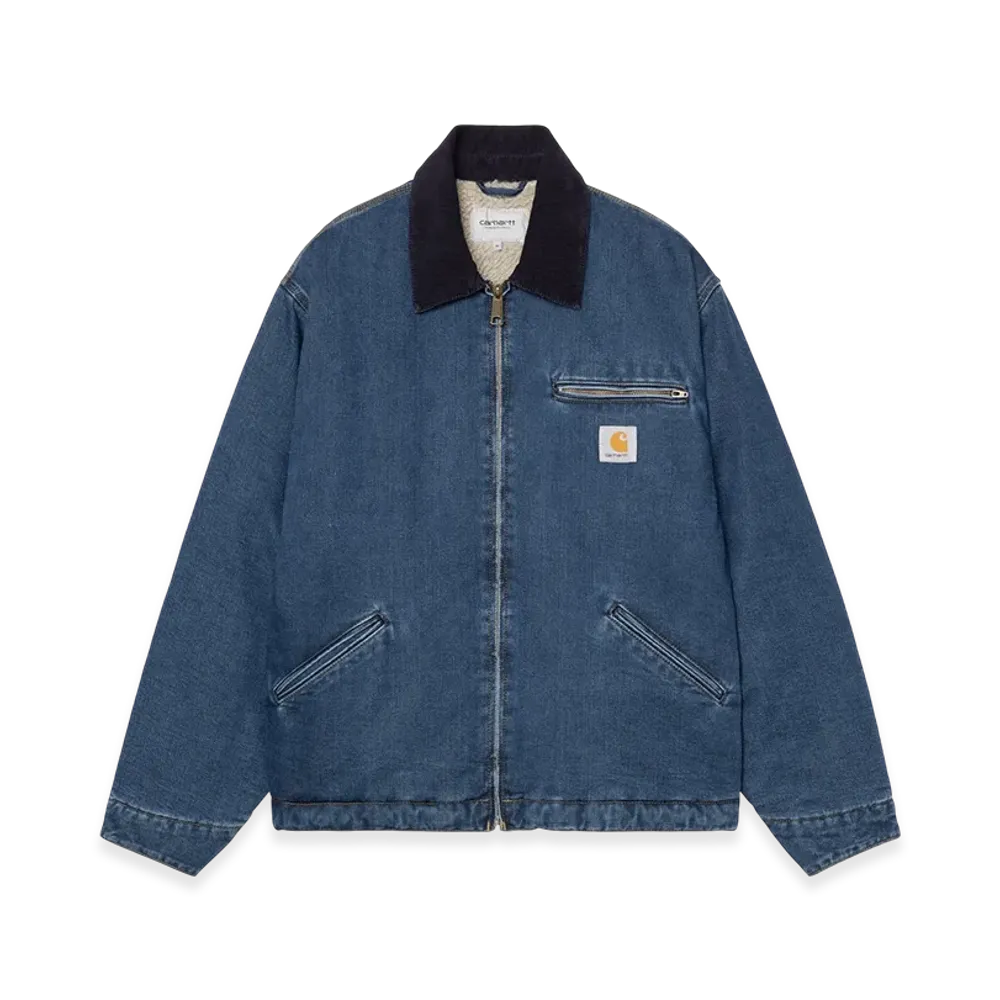 Carhartt WIP OG Detroit Jacket "Blue/Dark Navy(Stone Washed)"