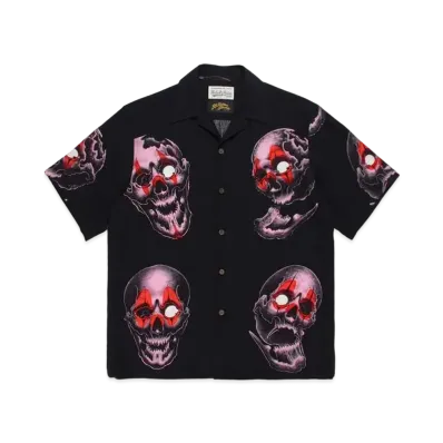 WACKO MARIA 56 TATTOO STUDIO / HAWAIIAN SHIRT #1 "Black"