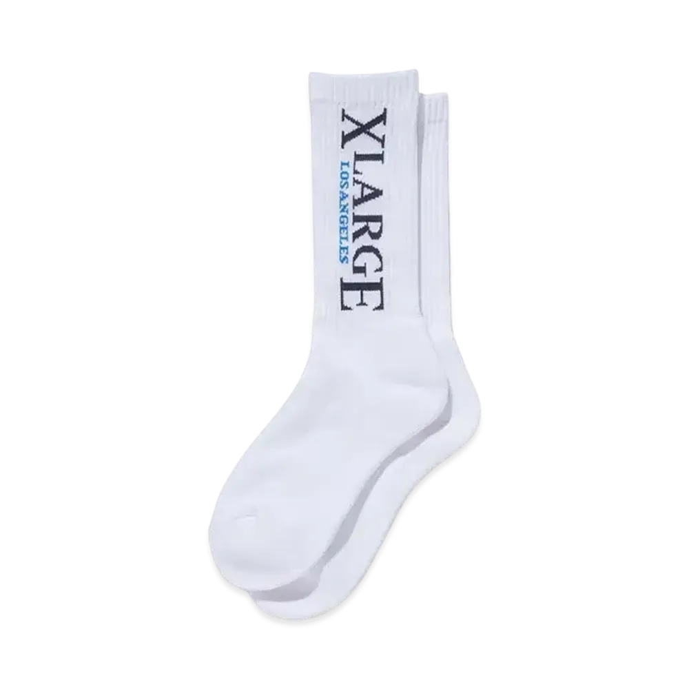 XLARGE XL Lax Logo Socks "White"