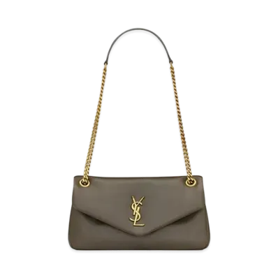 Saint Laurent Calypso in Plunged Lambskin "Light Musk"