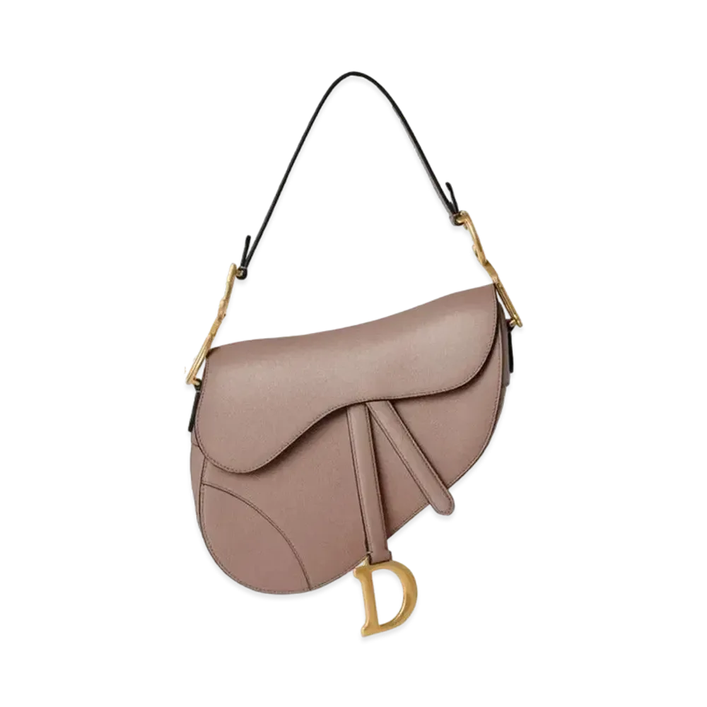 Dior Saddle Bag with Strap "Warm Taupe"