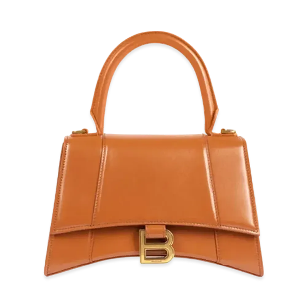 BALENCIAGA Hourglass Top Handle Small Bag "Beige"