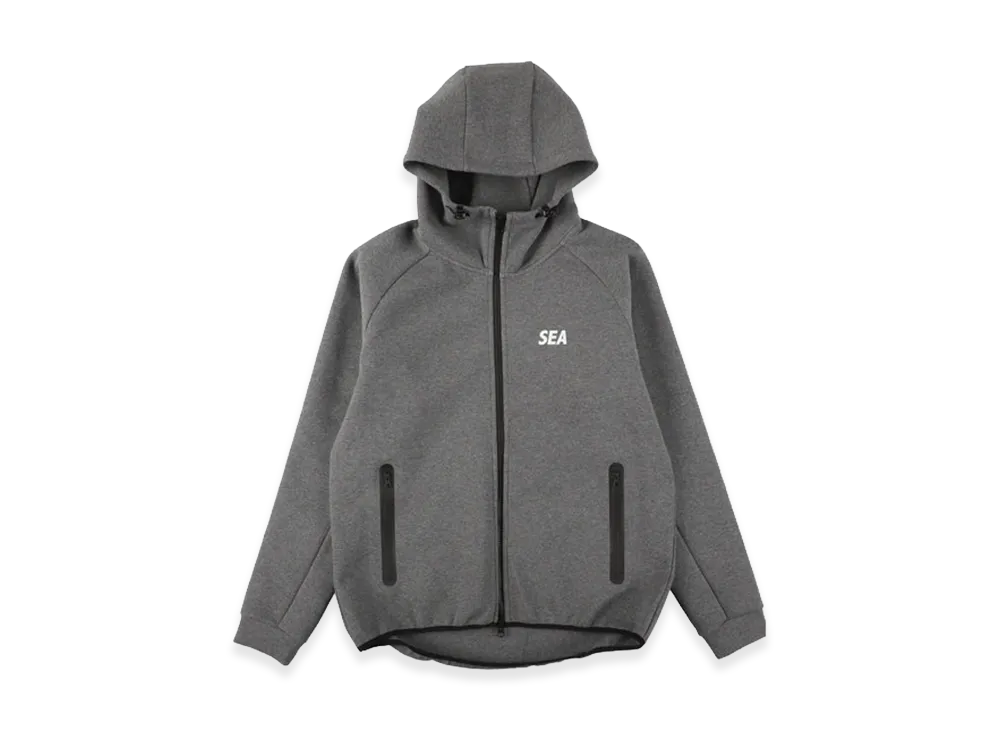 WIND AND SEA Tech Sweat Zip Up Sweatshirt "Gray"