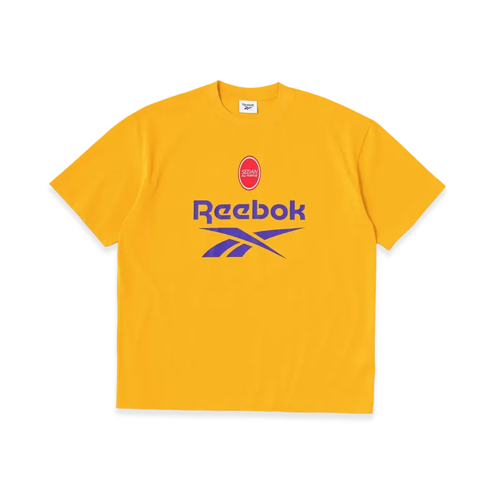 SEDAN ALL-PURPOSE x Reebok Vector Logo S/S Tee "Yellow"