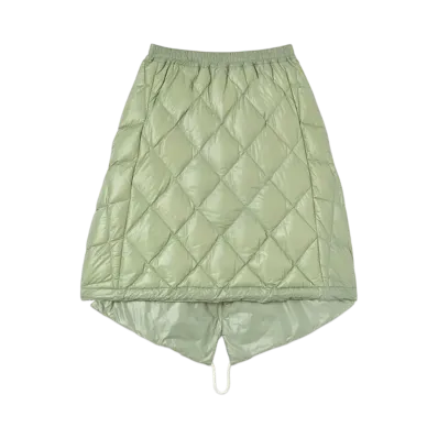 Jil Sander Women's Quilted Down Skirt "Pastel Green"