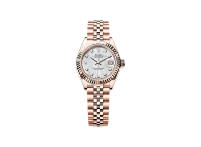 ROLEX Lady-Datejust 28mm Everose Gold 279175 "White Mother-of-Pearl"