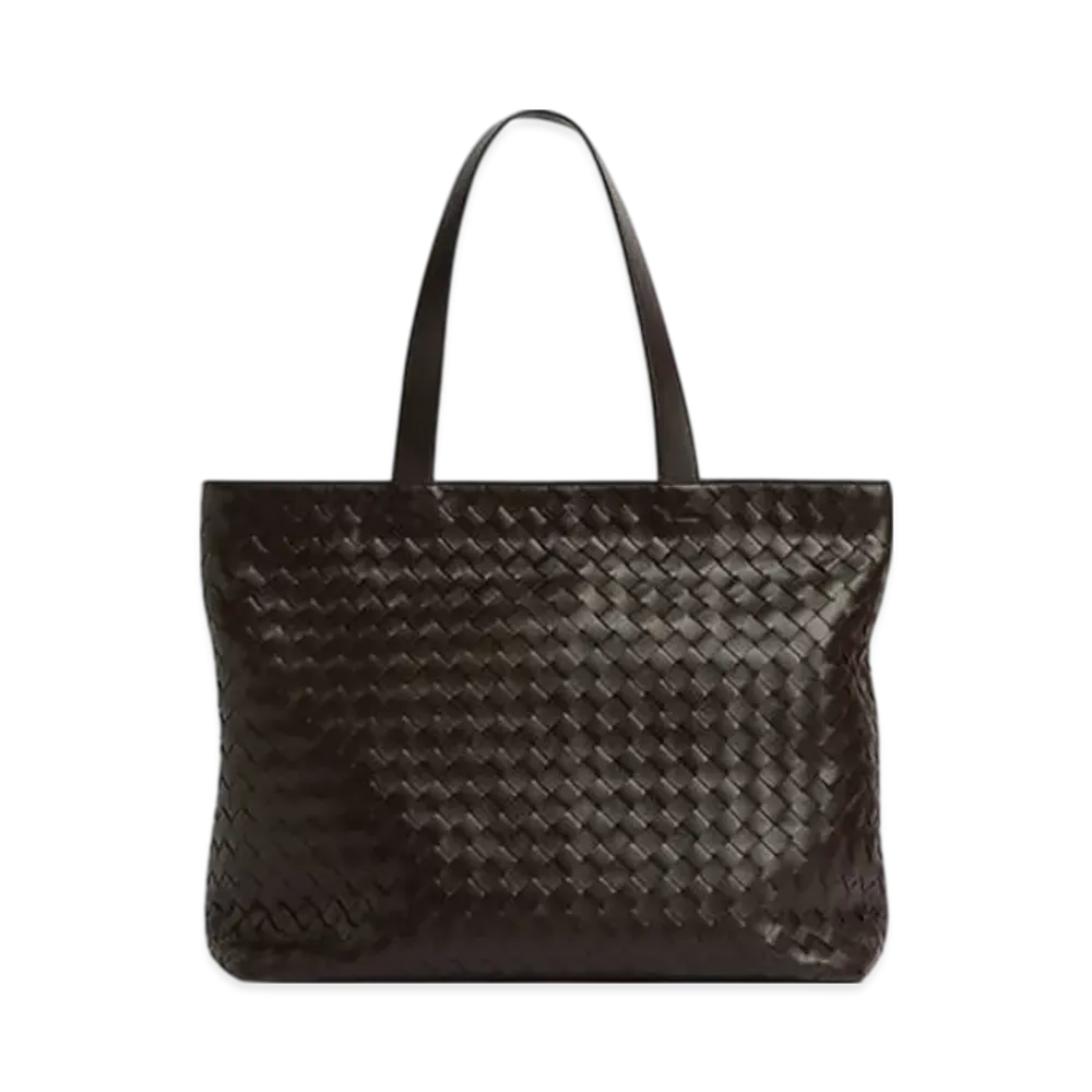 Bottega Veneta Large Intrecciato Zipped Tote "Fondant"