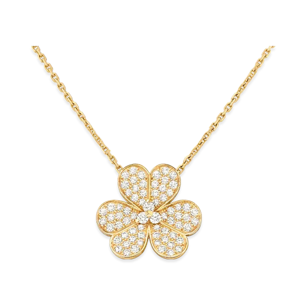 Van Cleef & Arpels Frivole pendant large model "18K Yellow gold/Diamond"