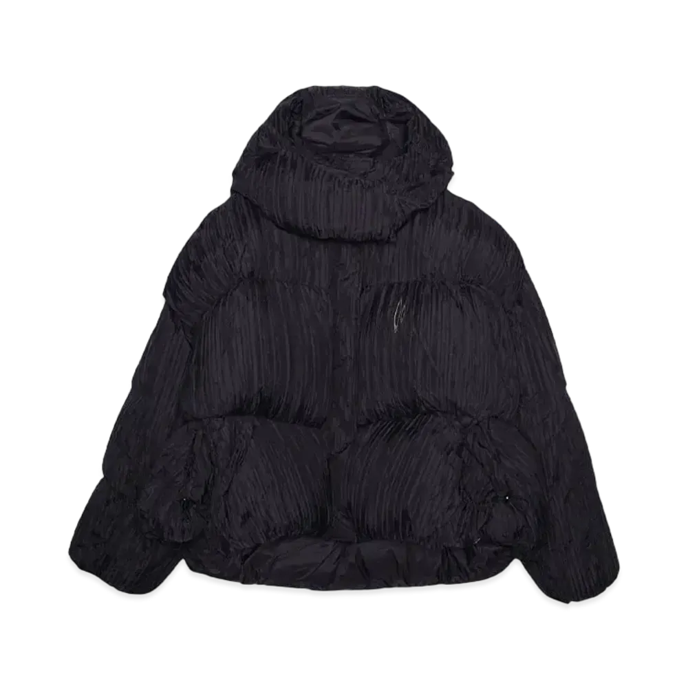 IZZY DU MEDA Pleated puffer "BLACK"