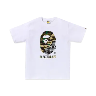 A BATHING APE 1St Camo Crazy By Bathing Ape Tee "White"