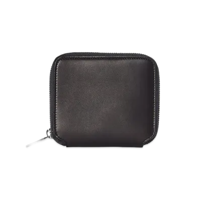 The Row Women's Leather Small Zip Wallet "Dark Brown"