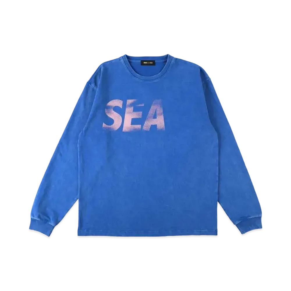 WIND AND SEA SEA (P-Dye) L/S Tee "C Blue Cherry"
