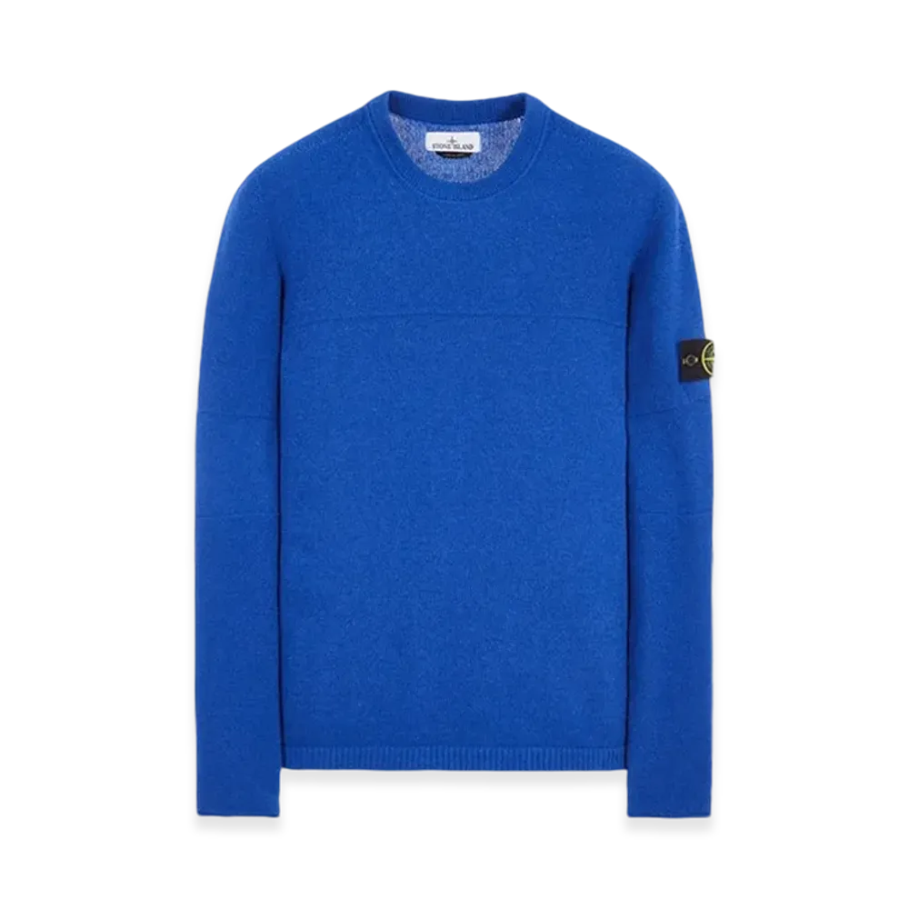 Stone Island 524A3 Lambswool Crewneck Knit - 23FW "Ultramarine Blue"