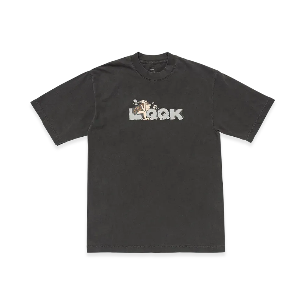MIN-NANO x LQQK STUDIO Cave Man Tee "Black"