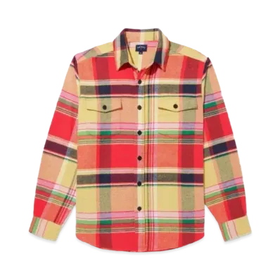 Noah Bright Plaid Heavyweight Flannel "Multi"
