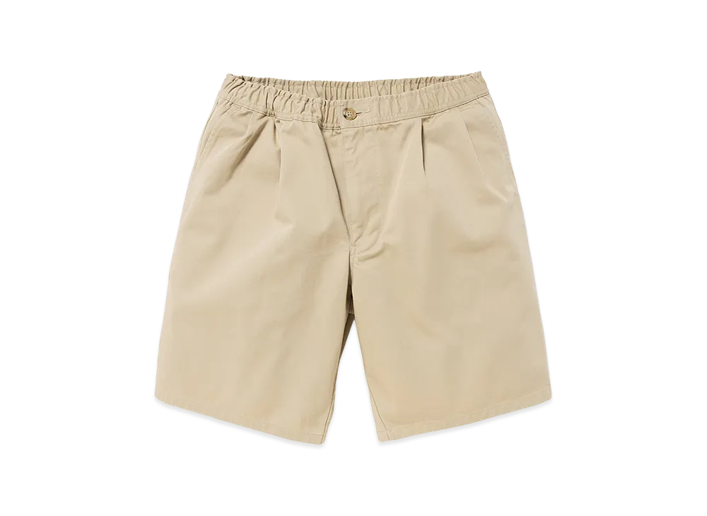DESCENDANT Jerry Organic Cotton Twill Shorts "Beige"