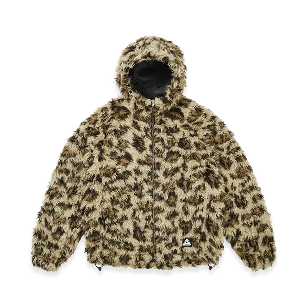 PALACE Furry Fleece Jacket "Leopard"