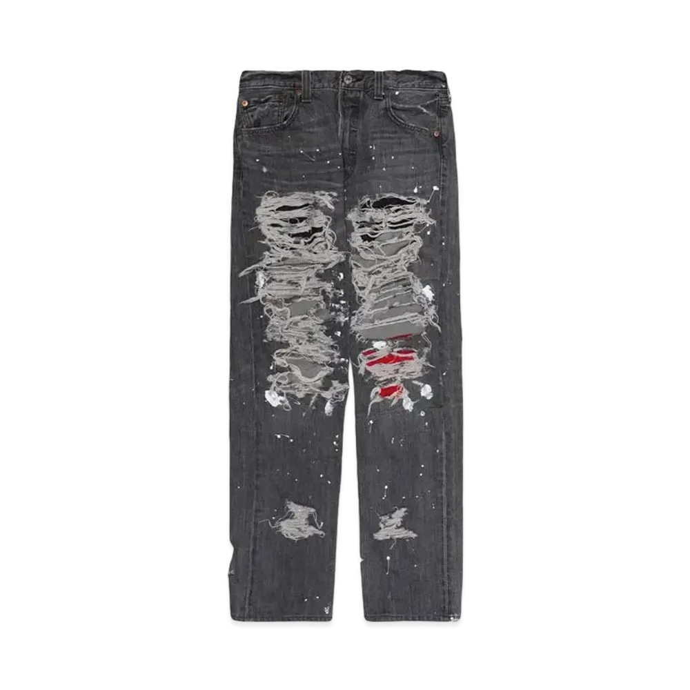 HYPE DROP x INNOCENCE NYC EXCLUSIVE DESTROY DENIM PANTS 32inch "Black"
