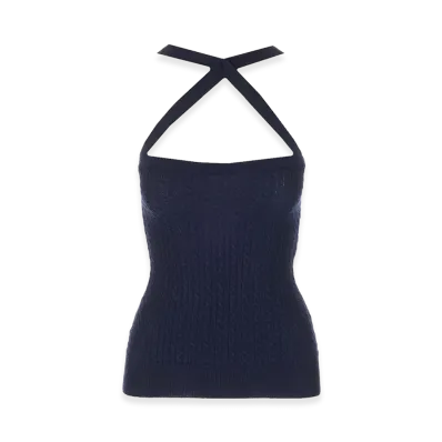 PATOU Women's Wool Top "Blue"