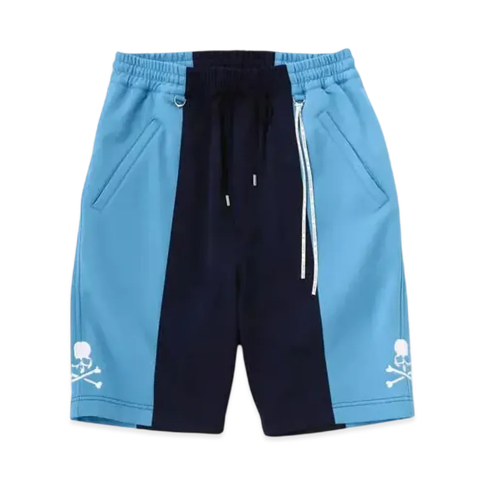 mastermind WORLD 3 Color Track Shorts "Navy Sky Blue"