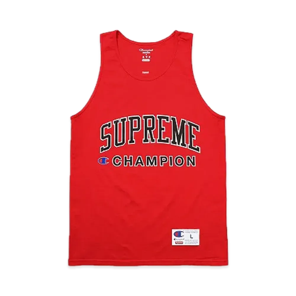 Supreme x Champion Tank Top "Red"