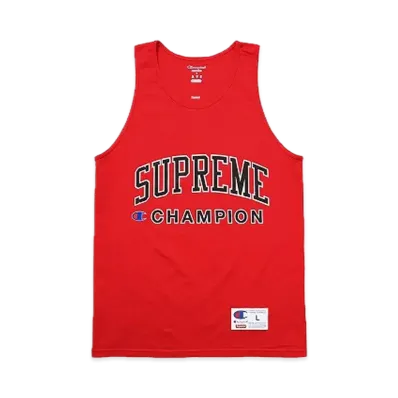 Supreme x Champion Tank Top "Red"