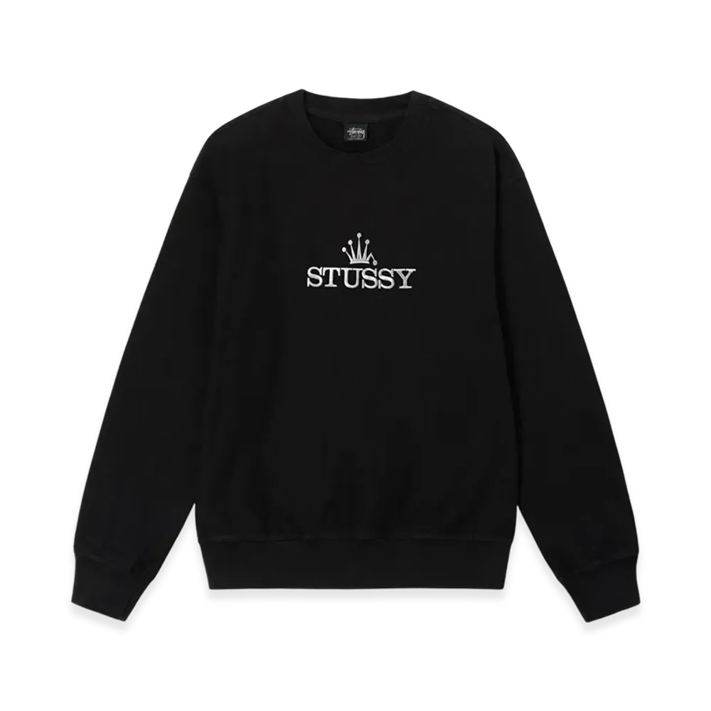 Stussy Glamour Pigment Dyed Crew "Black"