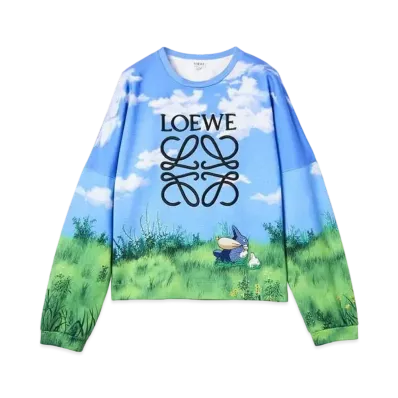 LOEWE x My Neighbor Totoro Landscape Sweatshirt "Sky Blue"