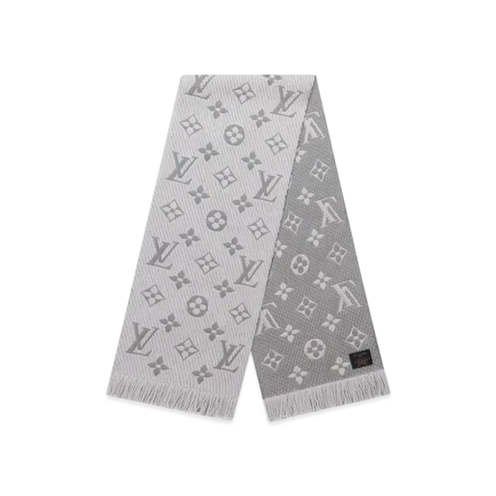 Louis Vuitton Logomania Scarf Monogram "Pearl Grey"