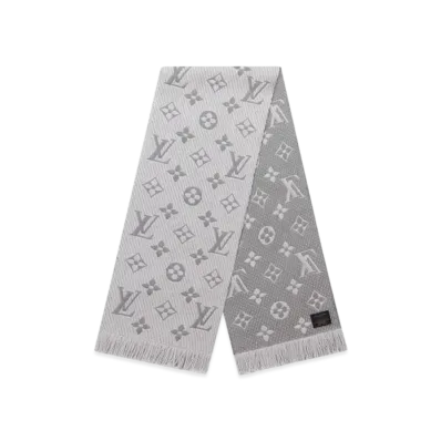 Louis Vuitton Logomania Scarf Monogram "Pearl Grey"