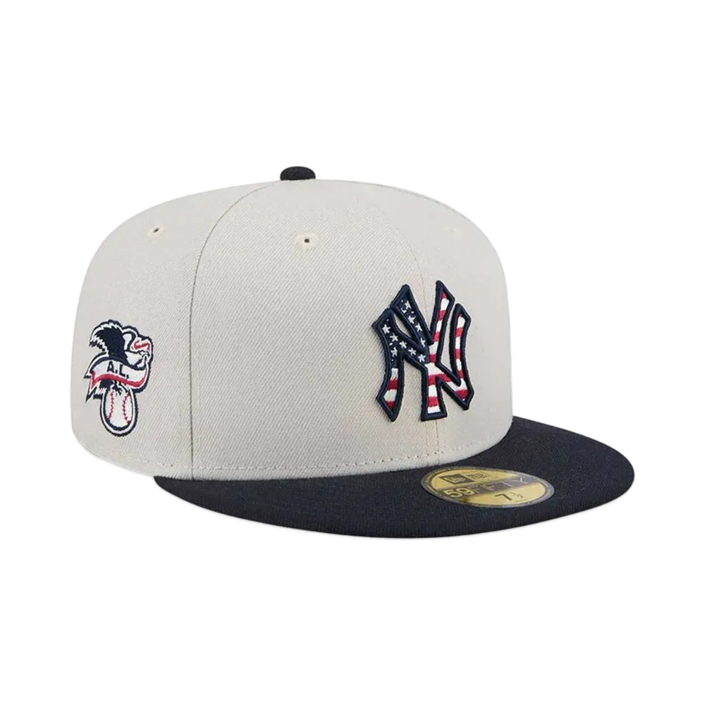 NEW ERA 59Fifty On-Field 2024 MLB 4th of July New York Yankees "Stone"