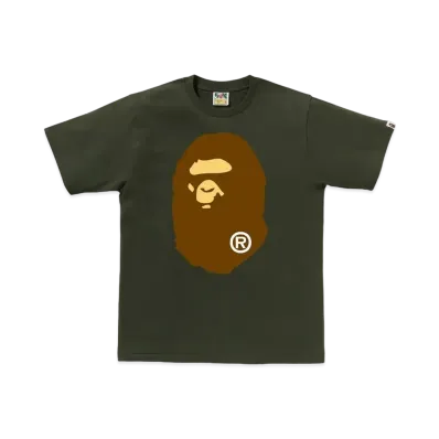 A BATHING APE Big Ape Head Tee "Olivedrab"