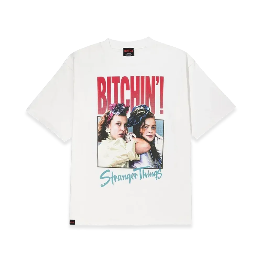 Netflix Stranger Things x V.A. BITCHIN''! Tee "White"