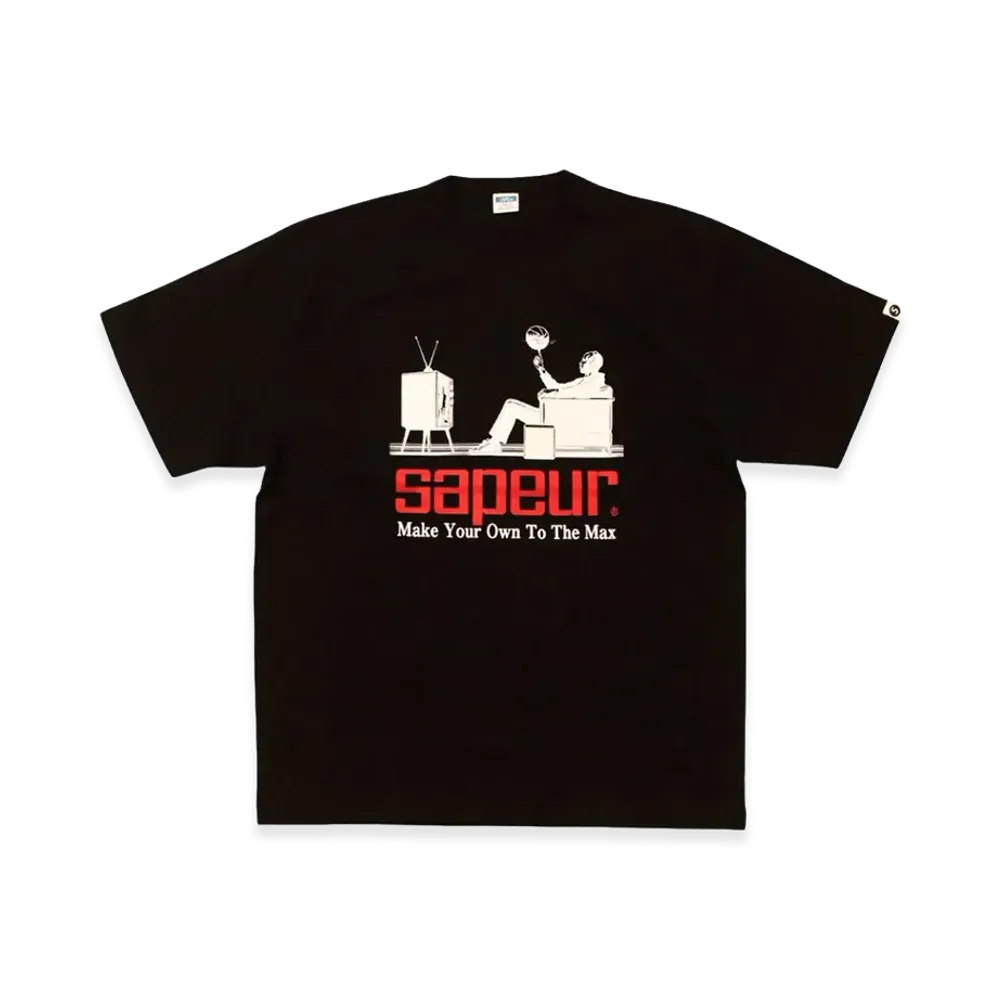 SAPEur Watching The Game Tees/S Tee "Black"