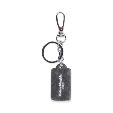 Maison Margiela TAG KEY RING SMALL "METALLIC GREY"