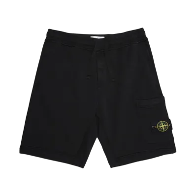 STONE ISLAND FELPA BERMUDA "BLACK"