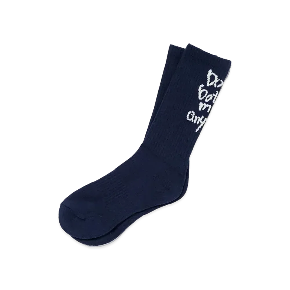 Wasted Youth Jacquard Logo Socks "Navy" / VERDY